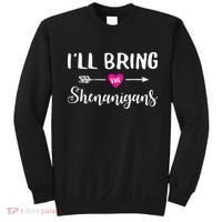 I'll Bring The Shenanigans Funny Drinking Party Sweatshirt thumb 0