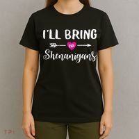 I'll Bring The Shenanigans Funny Drinking Party T-Shirt thumb 4