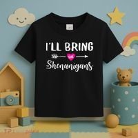 I'll Bring The Shenanigans Funny Drinking Party Toddler T-Shirt thumb 3