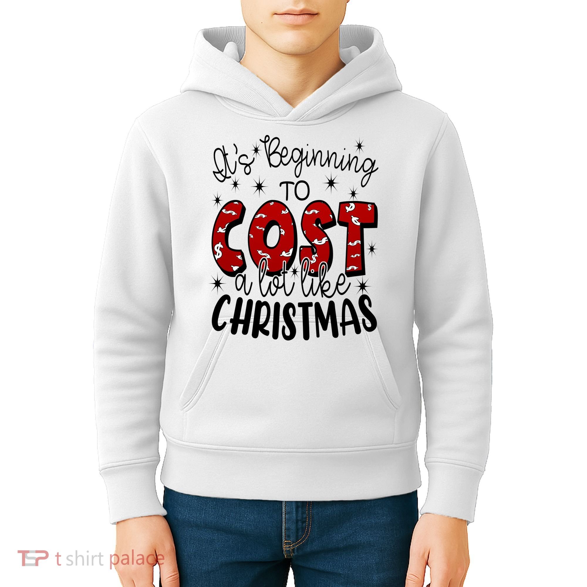 Its Beginning To Cost A Lot Like Christmas Funny Kids Hoodie