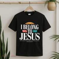 I Belong To Jesus Cross Minimalist Christian T-Shirt thumb 2