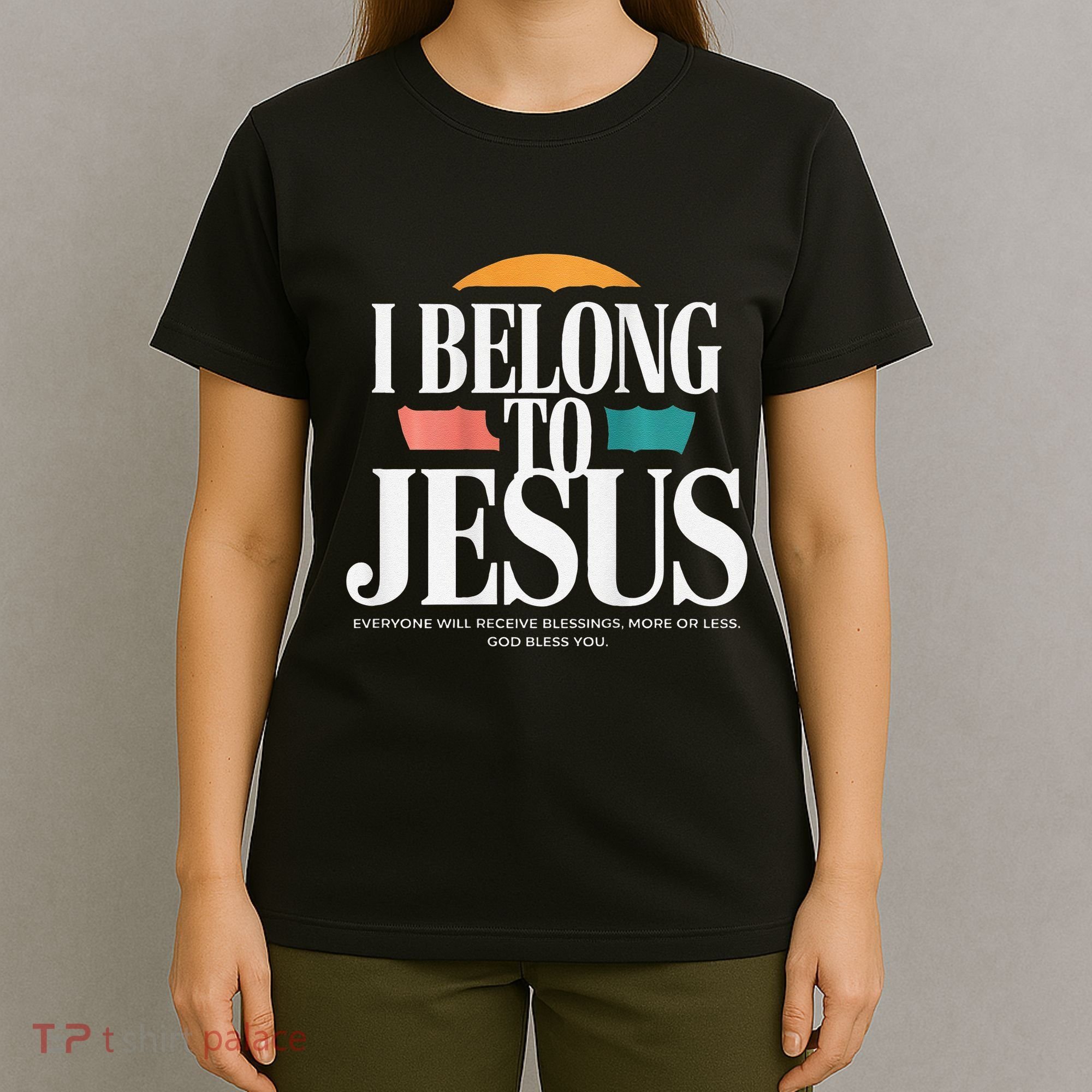I Belong To Jesus Cross Minimalist Christian T-Shirt