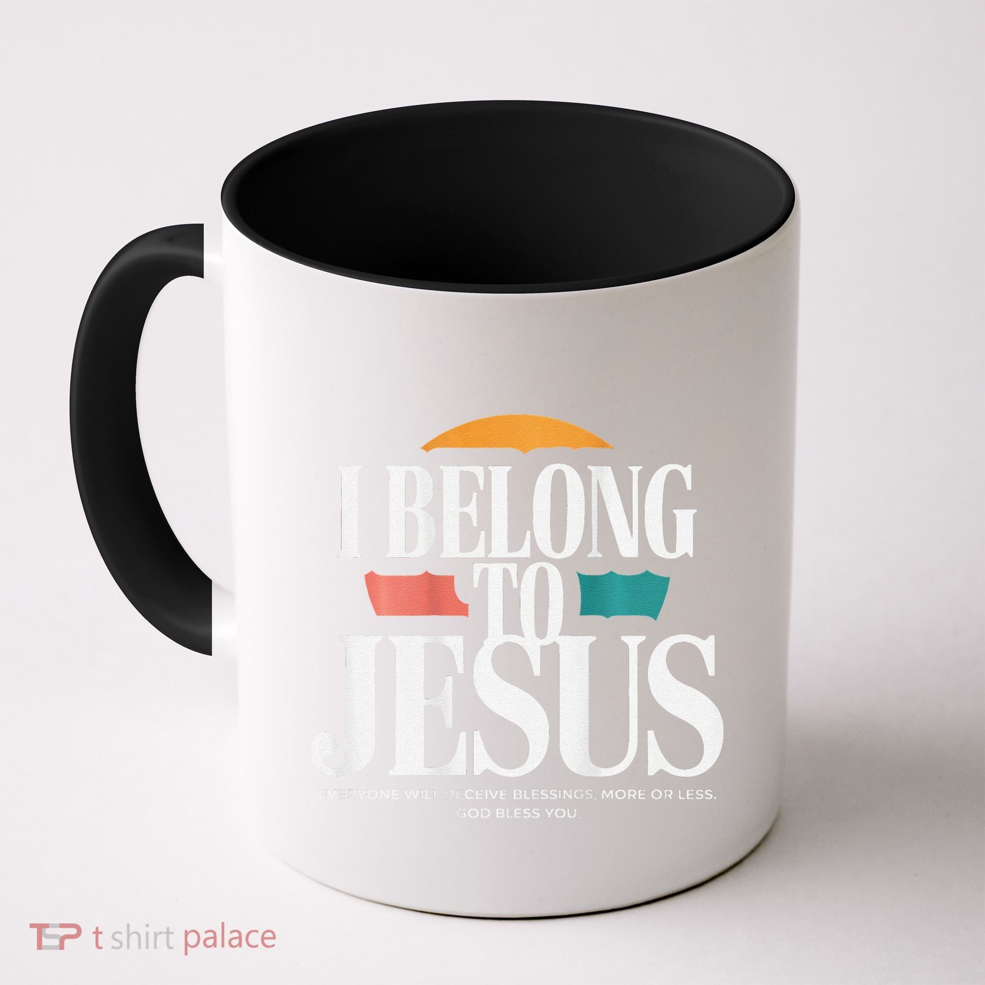 I Belong To Jesus Cross Minimalist Christian Coffee Mug