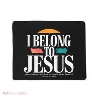 I Belong To Jesus Cross Minimalist Christian Mousepad thumb 0