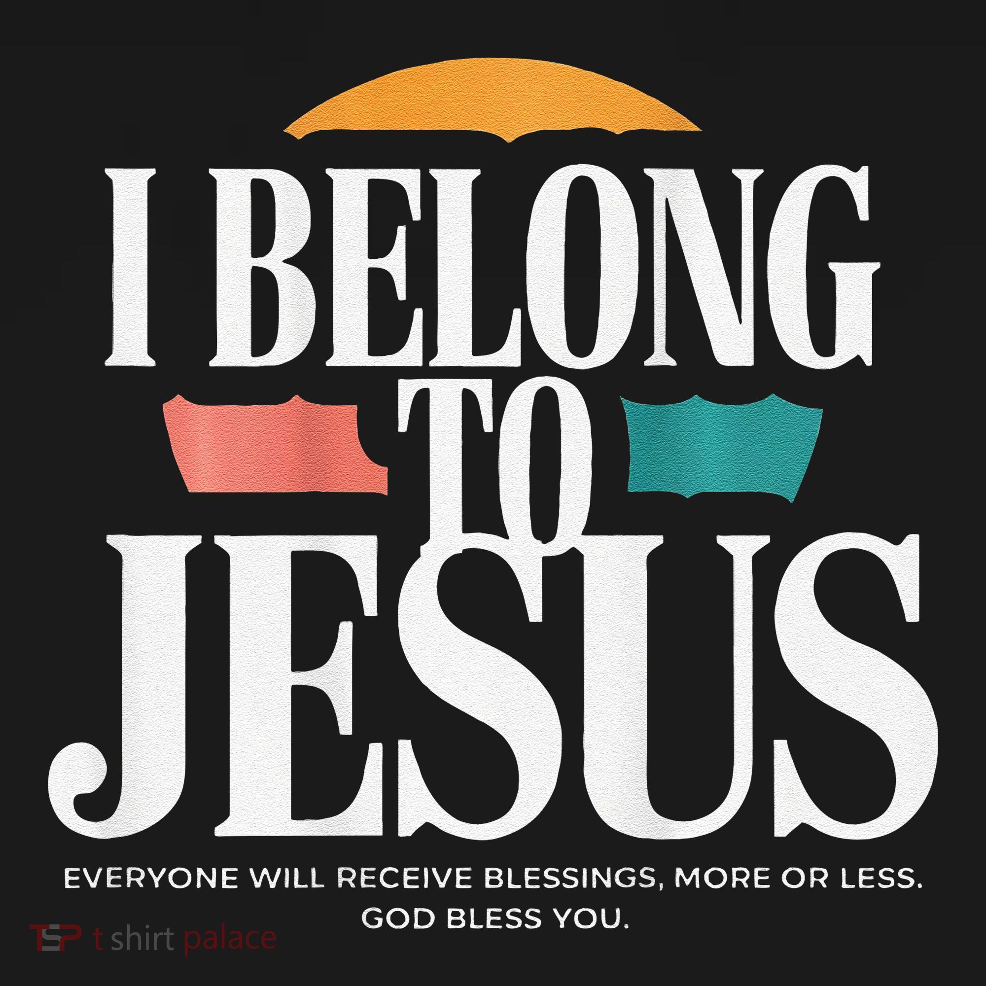 I Belong To Jesus Cross Minimalist Christian Mousepad