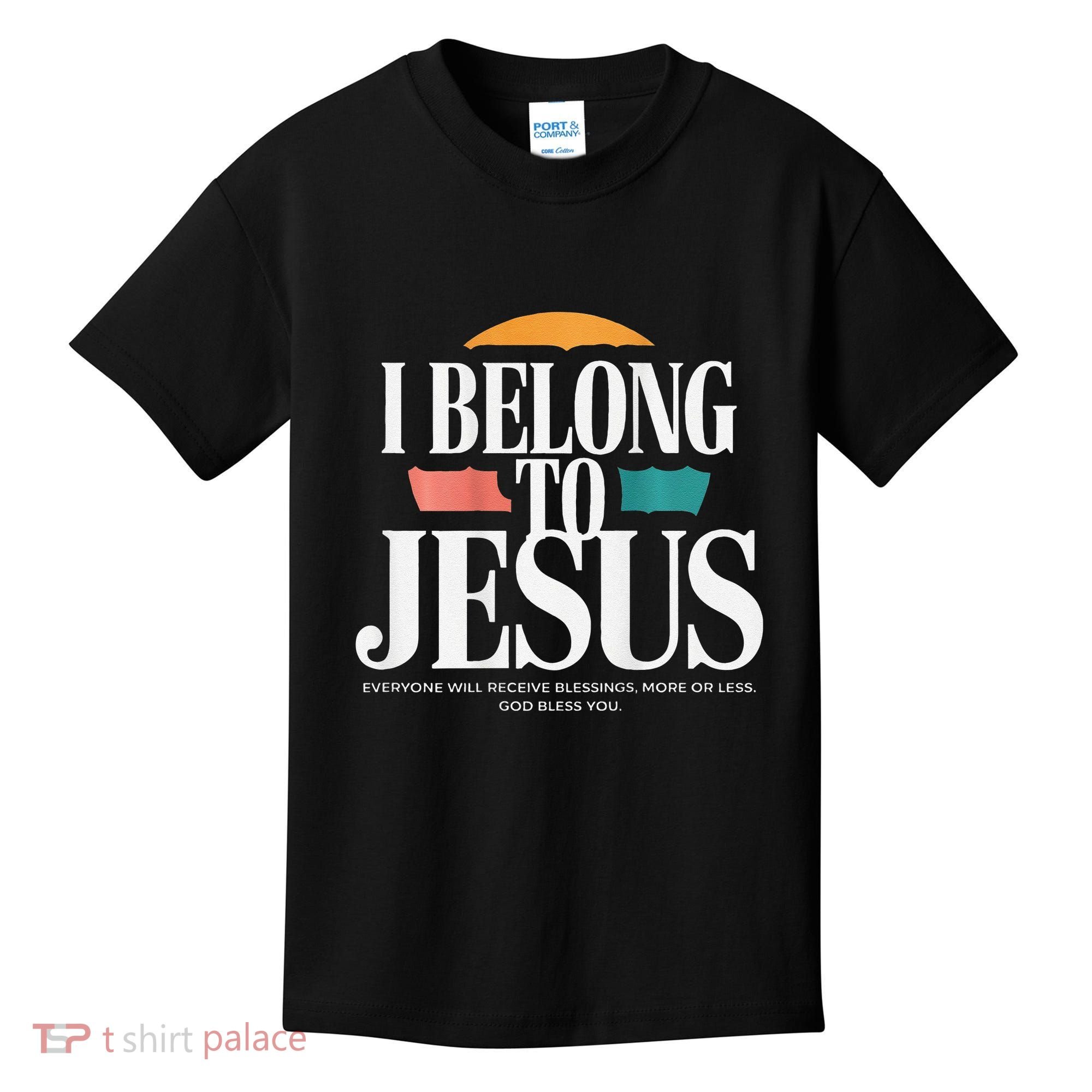 I Belong To Jesus Cross Minimalist Christian Kids T-Shirt