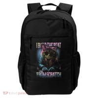 I Build The Beat From Scratch Funny Cosmic Dj Cat Backpack thumb 0