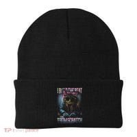 I Build The Beat From Scratch Funny Cosmic Dj Cat Beanie thumb 0