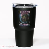 I Build The Beat From Scratch Funny Cosmic Dj Cat Tumbler thumb 0