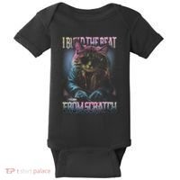 I Build The Beat From Scratch Funny Cosmic Dj Cat Baby Bodysuit thumb 0