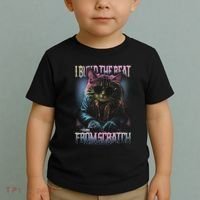 I Build The Beat From Scratch Funny Cosmic Dj Cat Toddler T-Shirt thumb 2