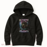 I Build The Beat From Scratch Funny Cosmic Dj Cat Kids Hoodie thumb 0