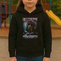 I Build The Beat From Scratch Funny Cosmic Dj Cat Kids Hoodie thumb 3