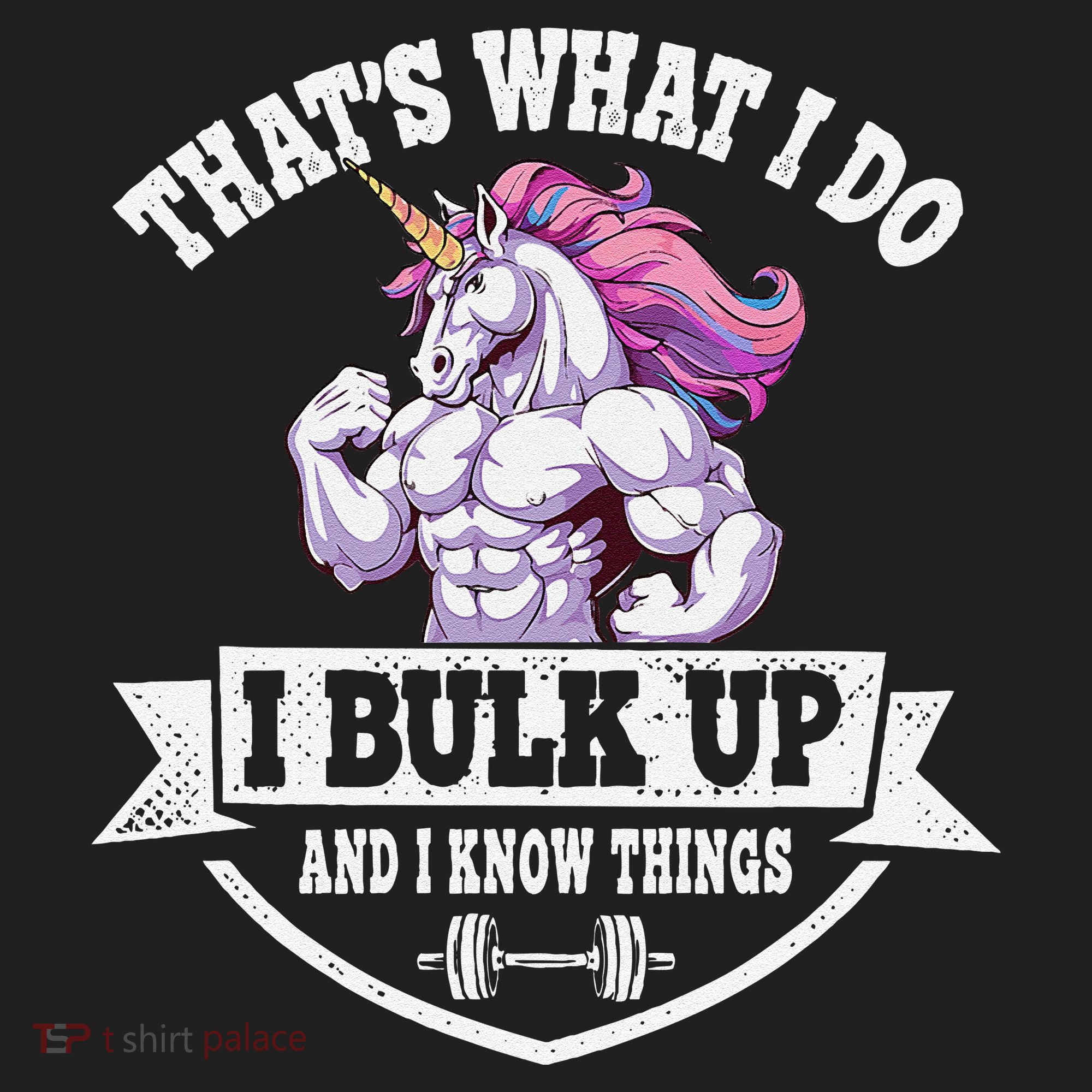 I Bulk Up Funny Unicorn Workout Training Women's Sweatshirt