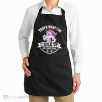 I Bulk Up Funny Unicorn Workout Training Apron thumb 2