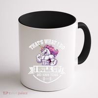 I Bulk Up Funny Unicorn Workout Training Coffee Mug thumb 1