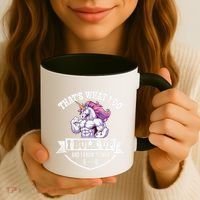 I Bulk Up Funny Unicorn Workout Training Coffee Mug thumb 3