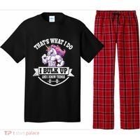 I Bulk Up Funny Unicorn Workout Training Pajama Set thumb 0