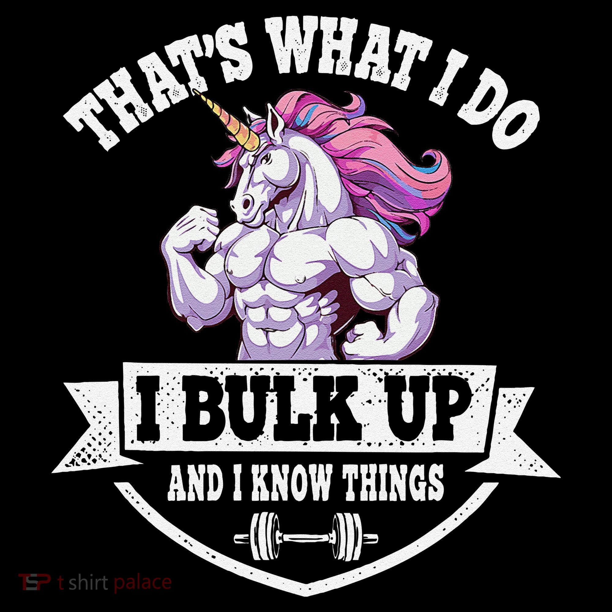 I Bulk Up Funny Unicorn Workout Training Women's Hoodie