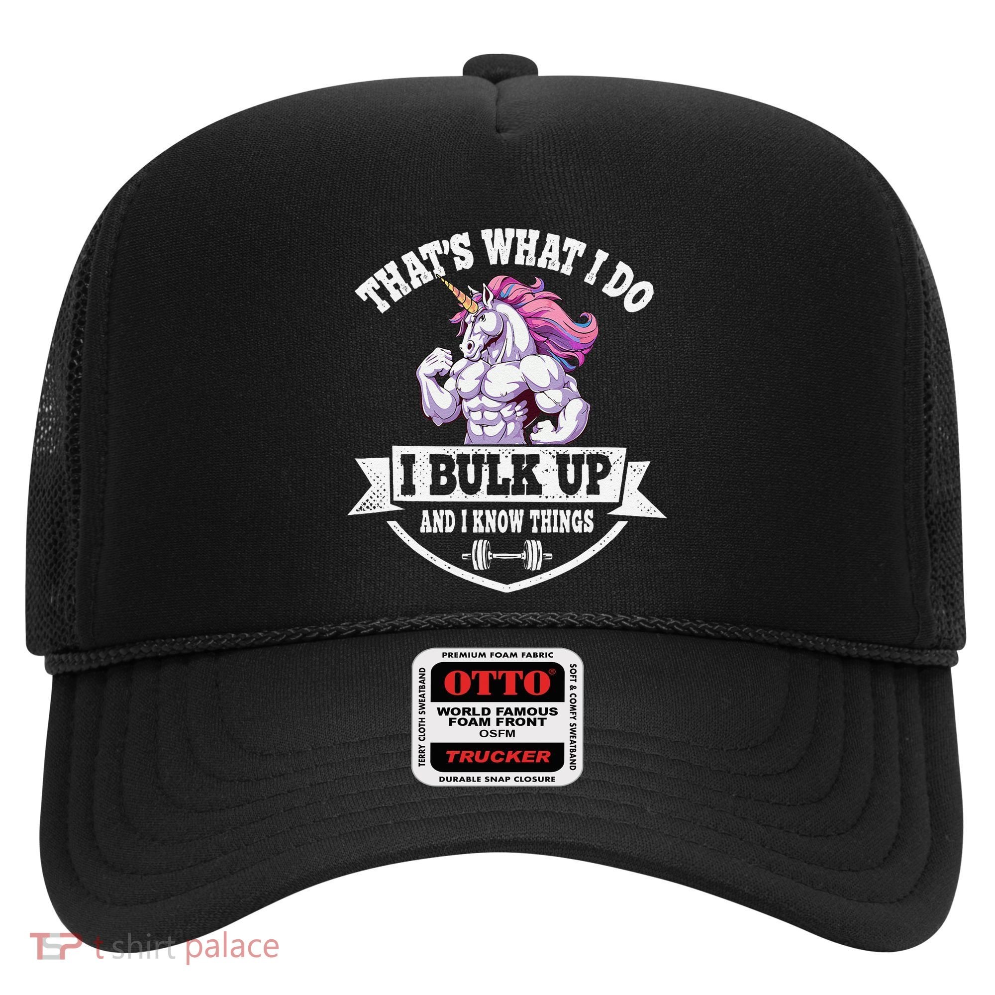 I Bulk Up Funny Unicorn Workout Training Hat