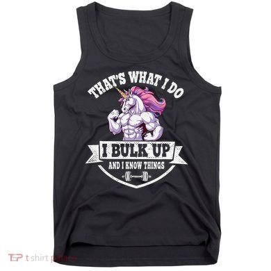 I Bulk Up Funny Unicorn Workout Training Tank Top