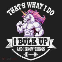 I Bulk Up Funny Unicorn Workout Training Golf Towel thumb 3