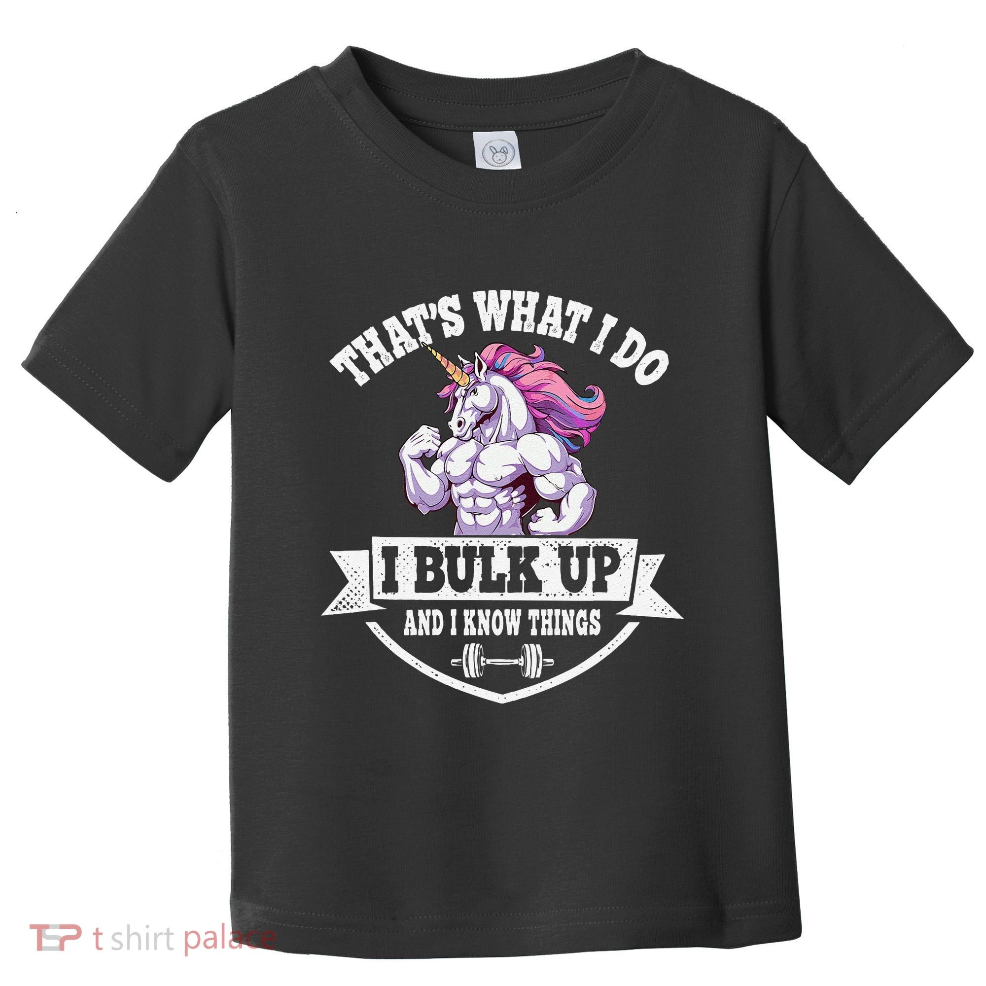 I Bulk Up Funny Unicorn Workout Training Toddler T-Shirt
