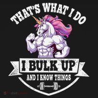 I Bulk Up Funny Unicorn Workout Training Visor thumb 3