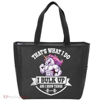 I Bulk Up Funny Unicorn Workout Training Tote Bag