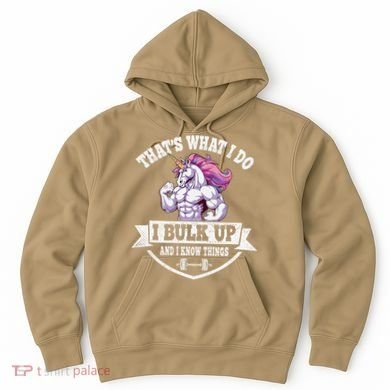 I Bulk Up Funny Unicorn Workout Training Hoodie