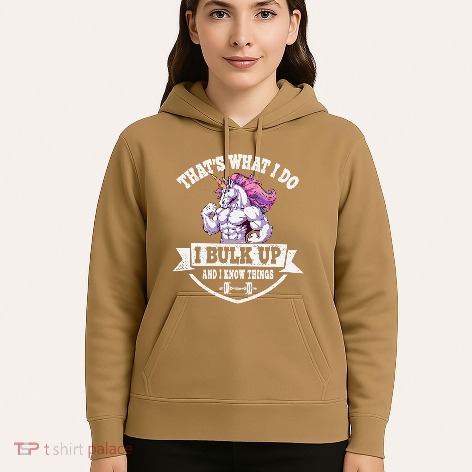 I Bulk Up Funny Unicorn Workout Training Hoodie
