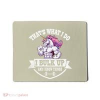I Bulk Up Funny Unicorn Workout Training Mousepad thumb 0