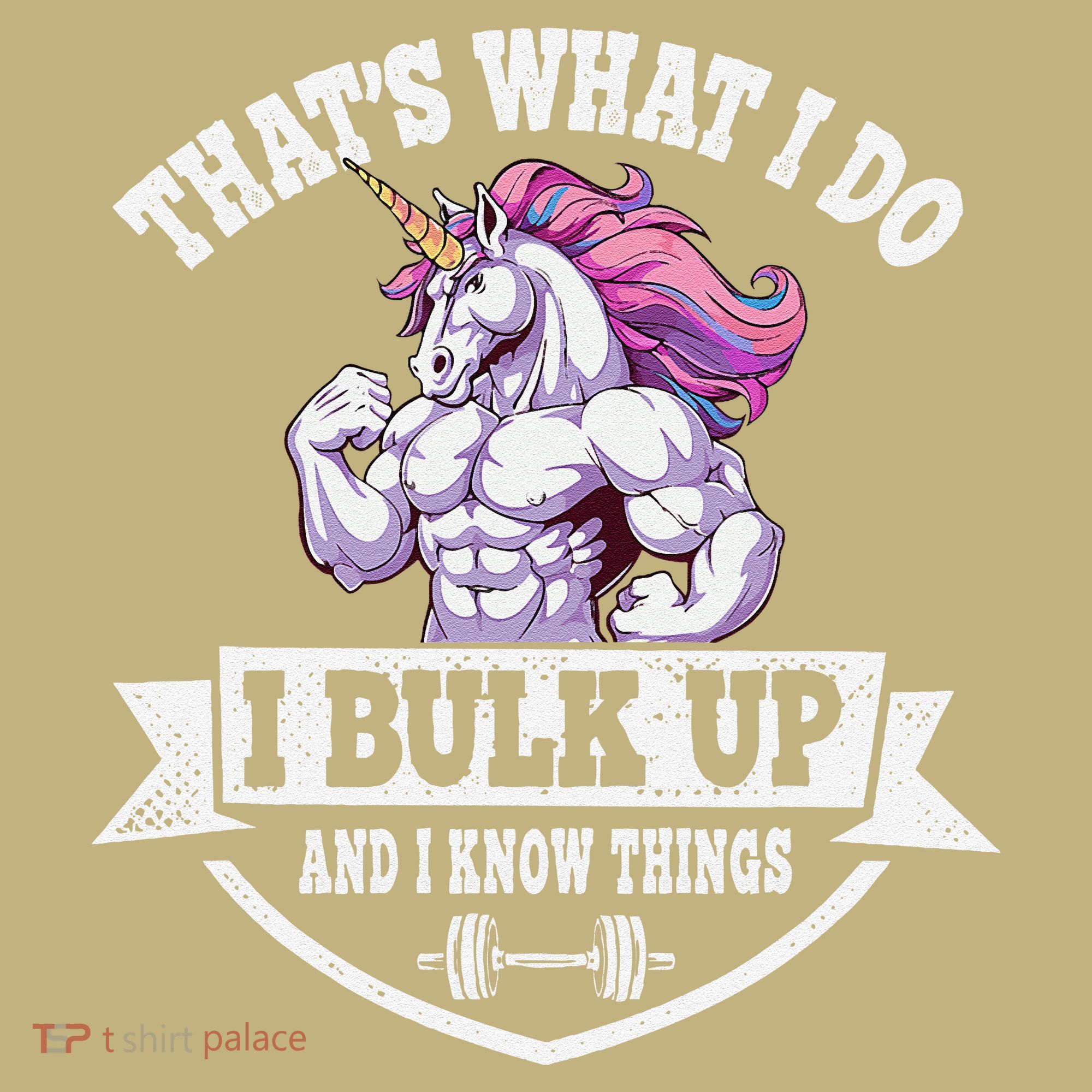 I Bulk Up Funny Unicorn Workout Training Kids T-Shirt