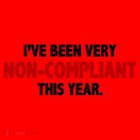 I've Been Very Non Compliant This Year Santa Hat thumb 1