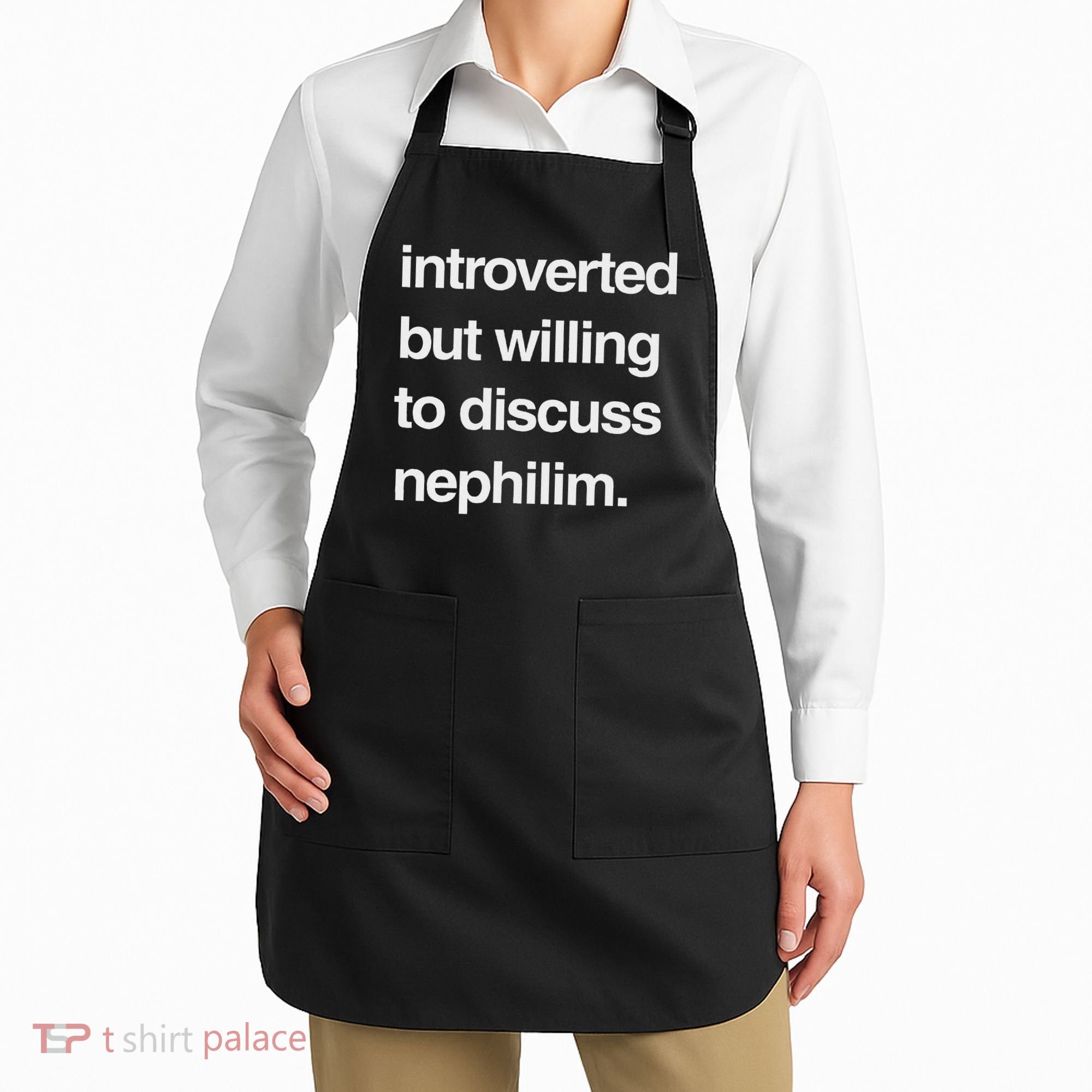 Introverted But Willing To Discuss Nephilim Apron