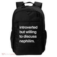 Introverted But Willing To Discuss Nephilim Backpack thumb 0