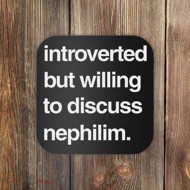 Introverted But Willing To Discuss Nephilim Coaster
