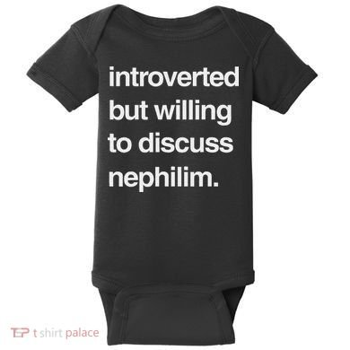Introverted But Willing To Discuss Nephilim Baby Bodysuit