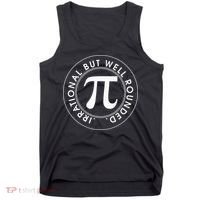 Irrational But Well Rounded Funny Pi Day 3.14 Mathematic Tank Top thumb 0