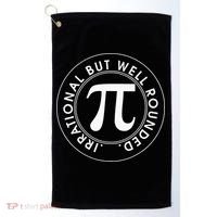 Irrational But Well Rounded Funny Pi Day 3.14 Mathematic Golf Towel thumb 0