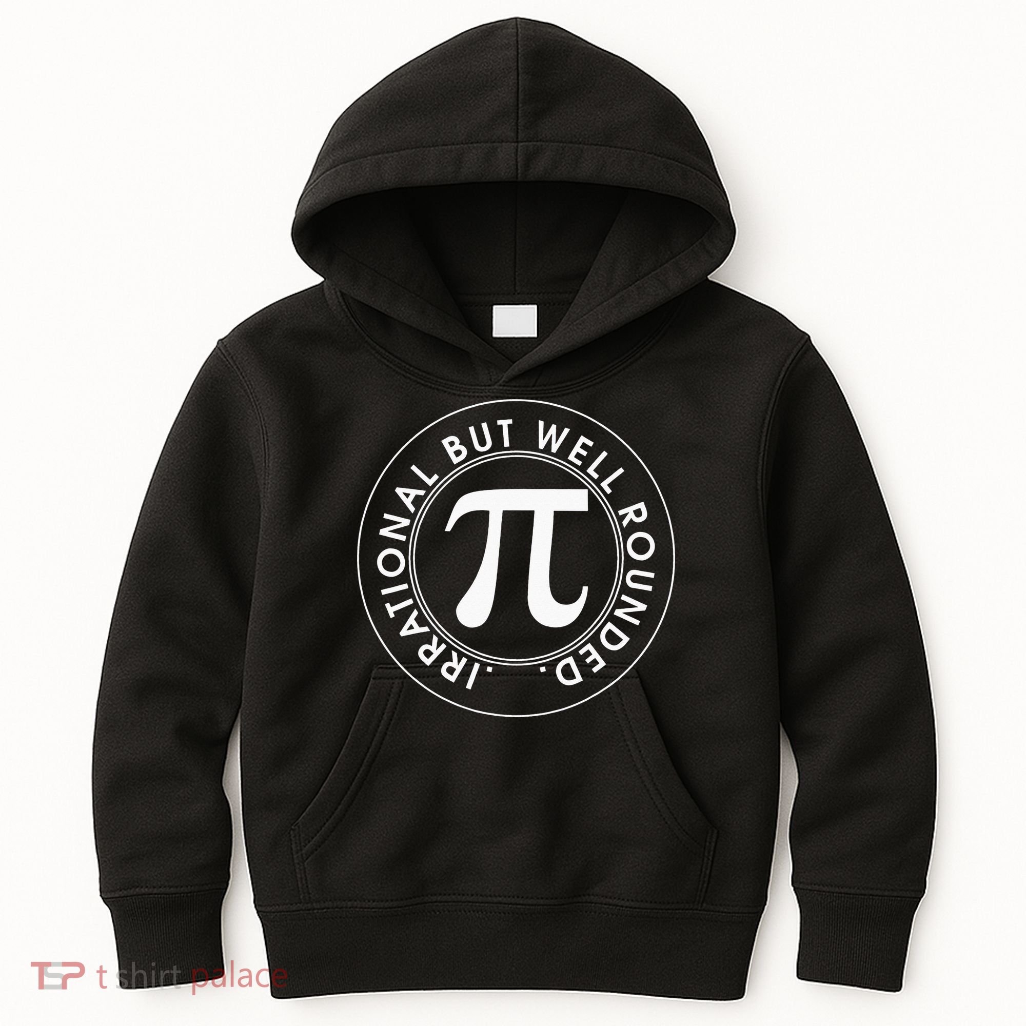 Irrational But Well Rounded Funny Pi Day 3.14 Mathematic Kids Hoodie