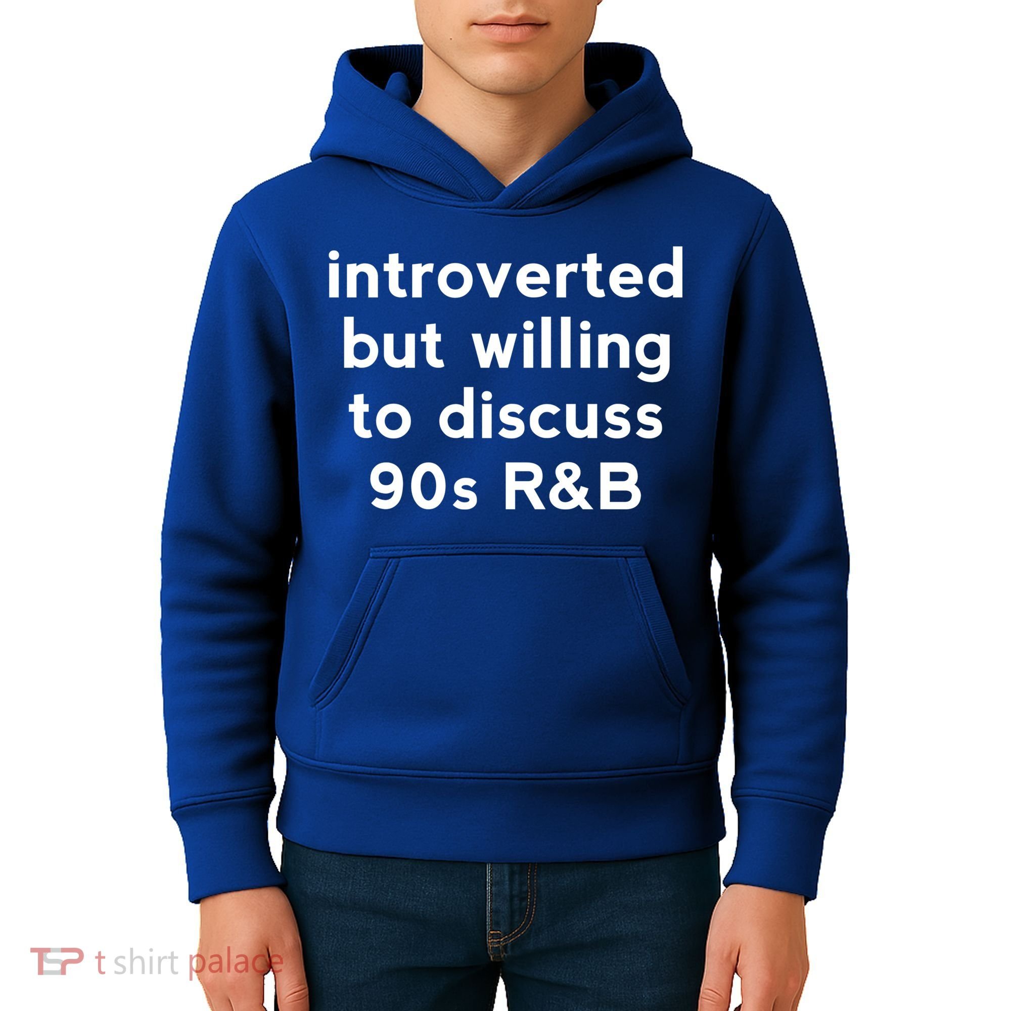 Introverted But Willing To Discuss 90s R&B Funny 1990s Humor Kids Hoodie