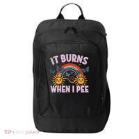 It Burns When I Pee Sun Rainbow  City Backpack thumb 0