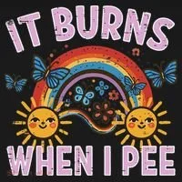 It Burns When I Pee Sun Rainbow  Women's Hoodie thumb 2