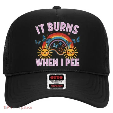 It Burns When I Pee Sun Rainbow  Hat