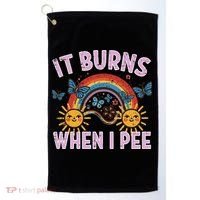 It Burns When I Pee Sun Rainbow  Golf Towel thumb 0