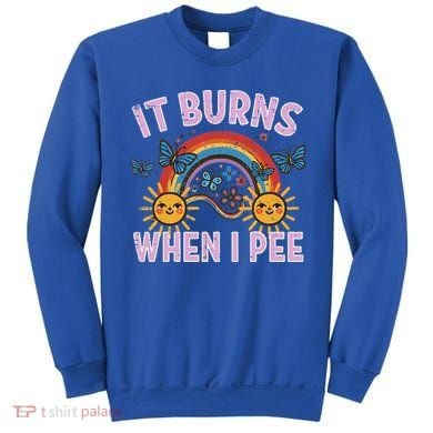 It Burns When I Pee Sun Rainbow  Sweatshirt