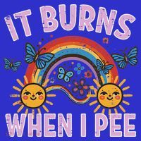 It Burns When I Pee Sun Rainbow  Mousepad thumb 1