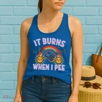 It Burns When I Pee Sun Rainbow  Women's Tank Top thumb 2