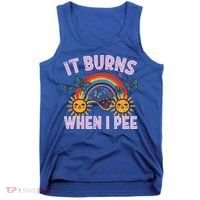 It Burns When I Pee Sun Rainbow  Tank Top thumb 0